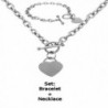 Stainless Elegant Polished Necklace Bracelet - CO11LBIHBXV