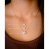 Solitaire Pendant Necklace Sterling Silver