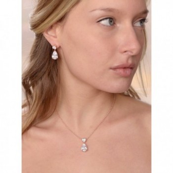 Mariell Teardrop Necklace Weddings Bridesmaids in Women's Jewelry Sets