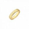 4.5mm Stackable 14K Yellow Gold Plated Silver Cobblestone Band - CN118F400JB