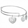 925 Sterling Silver With God All Things Are Possible Charm Adjustable Wire Bangle - C512FTZGQZ5