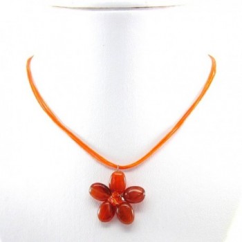 Carnelian Swarovski Elements Necklace JA 0133N