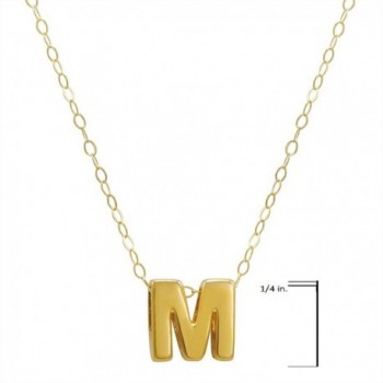 Amanda Rose Yellow Initial Pendant Necklace in Women's Pendants