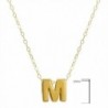 Amanda Rose Yellow Initial Pendant Necklace in Women's Pendants