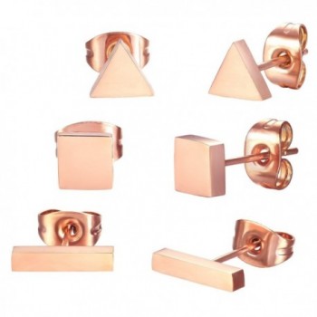 SPINEX Stainless Earring Rectangle Triangle