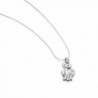 Sterling Silver Smiling Pendant Necklace