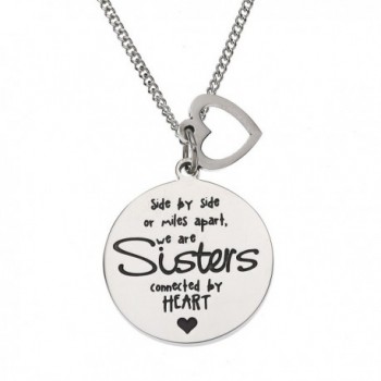 Sisters Connected Sister Pendant Necklace