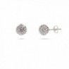 Sparkling Crystal 8 MM Sterling Silver Bead Earrings - C61157AXF97