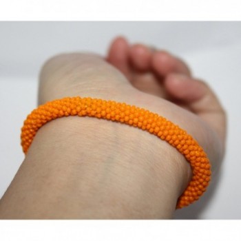 Crochet Glass Bracelet Nepal SB652 in Women's Strand Bracelets