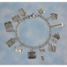 Writer Stainless Steel Pewter Bracelet