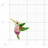 Multicolor Crystal Hummingbird Lapel Pin in Women's Brooches & Pins