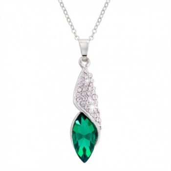 Jane Stone Rhinestone Teardrop Necklace