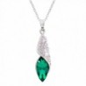 Jane Stone Rhinestone Teardrop Necklace