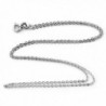 Solid Sterling Silver Rhodium Plated 1.30mm Cable Chain Necklace - CS11K9A63E9