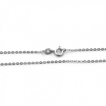 Sterling Silver Rhodium Plated Necklace in Women's Chain Necklaces