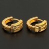 Gold Plated Simple Design Earrings in Women's Hoop Earrings