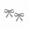 Bling Jewelry Ribbon Sterling Earrings