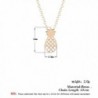 Qiandi Pineapple Statement Necklace Minimalist in Women's Pendants