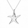 Whimsical Starfish .925 Sterling Silver Necklace - C511NR6HPK9