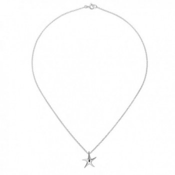 Whimsical Starfish Sterling Silver Necklace in Women's Pendants