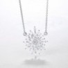 Carleen Sterling Snowflake Necklace Zirconia in Women's Pendants