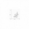 Sterling Silver Small Fancy Script Initial L Charm (0.6IN long x 0.5IN wide) - CR119CBKC3P