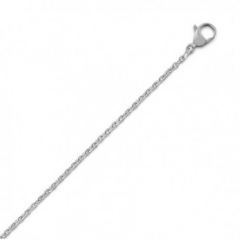 316L Stainless Steel Cable Chain Necklace 2mm Wide - C7112W9ELJZ