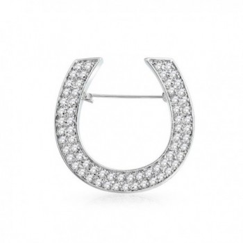 Bling Jewelry Equestrian Horseshoe Rhodium