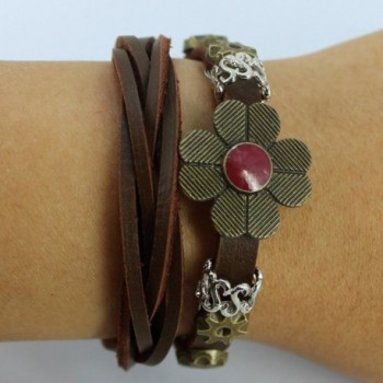 Christmas Four Petal Vintage Adjustable Bracelet in Women's Wrap Bracelets