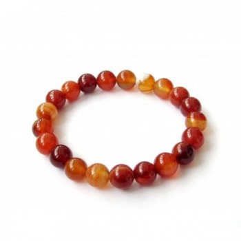 8mm Agate Beads Tibetan Buddhist Prayer Wrist Mala Bracelet for Meditation - CP11C9WWFCZ