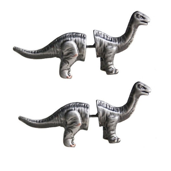 Tabwing Cute Dinosaur Piercing Stud Earrings (Silver) - CI126FGHNXL