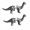 Tabwing Cute Dinosaur Piercing Stud Earrings (Silver) - CI126FGHNXL