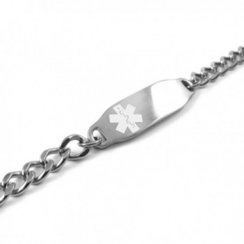 MyIDDr Pre Engraved Customizable Gastric Bracelet in Women's ID Bracelets