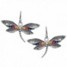 Dragonfly Marcasite Magnetic Function Earrings in Women's Jewelry Sets