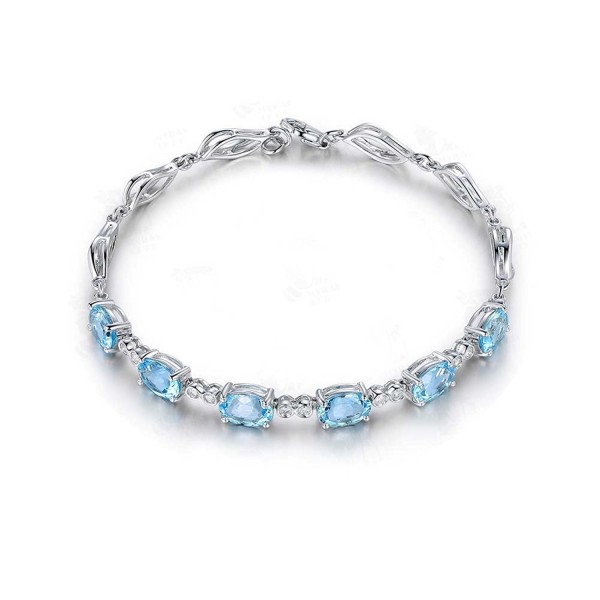 925 Sterling Silver Chain Heart Bangle Bracelet Made with Swarovski Crystals Jewelry for Women Girls - A3 - C7187Q8ZNYI