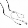 Shensee Unique Unisex Silver Jewelry Snake Chain Necklace (18inch) - CS126PFR4KJ