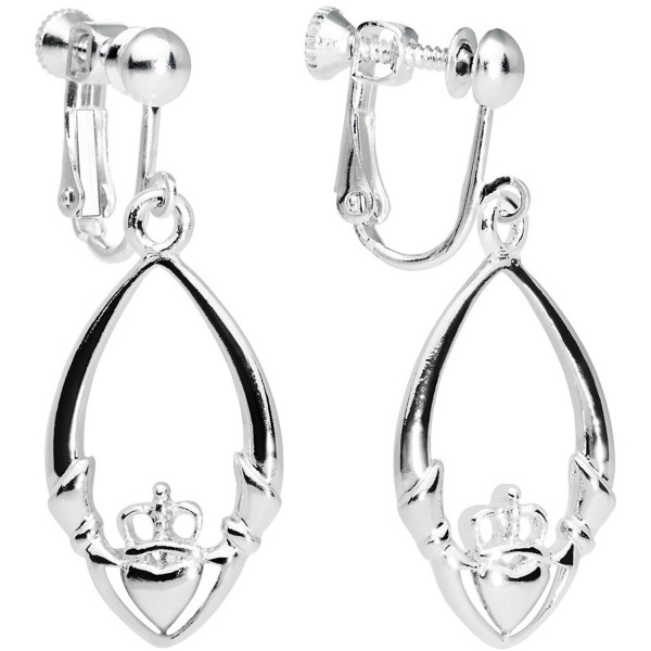 Irish Claddagh Clip On Earrings - CL118FXL7LH