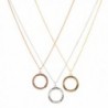 Lux Accessories Hope Faith Love Multi Color Circle Of Life BFF Best Friends Pendant Necklace Set (3 PC) - CH11W4ZR6J9