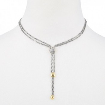 Crystal Rhinestones Pebbles Double Necklace