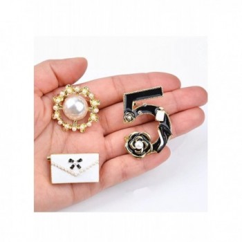 FASHION JEWELRY COCO VINTAGE JACKET COLLAR BROOCH