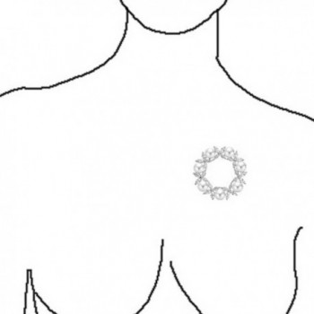 Bling Jewelry Simulated Marquise Rhodium in Women's Brooches & Pins