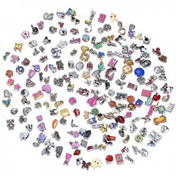 Rinhoo Random Charms for Glass Living Memory Lockets DIY Wholesale Lot Mix 50 Pcs - C611VVR7D6H