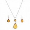 YAZILIND Waterdrop Earring Necklace Jewelry Set - C512IT2RIFR