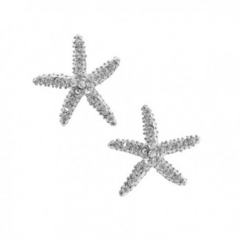 Crystal Colorful Starfish Earrings - CA11DMSFMQL
