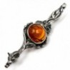 Sterling Silver Amber Flower Classic