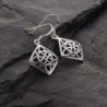 Oxidized Sterling Silver Square Earrings