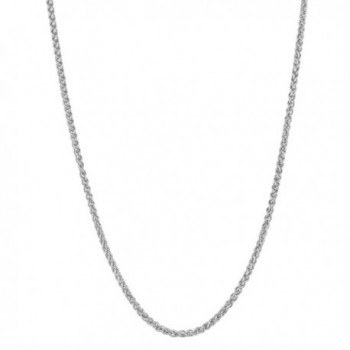 Sterling Silver 1.1mm Adjustable Length Round Wheat Chain (22 inch max length) - CE1166ST7PB