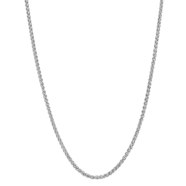 Sterling Silver 1.1mm Adjustable Length Round Wheat Chain (22 inch max length) - CE1166ST7PB