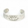 Handmade Claddagh Celtic Silver Shine Pewter Cuff Bracelet with Traditional Irish Shamrock (Adjustable) - CM11CAI4IHR