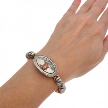 PammyJ Tri Tone Western Cowgirl Bracelet